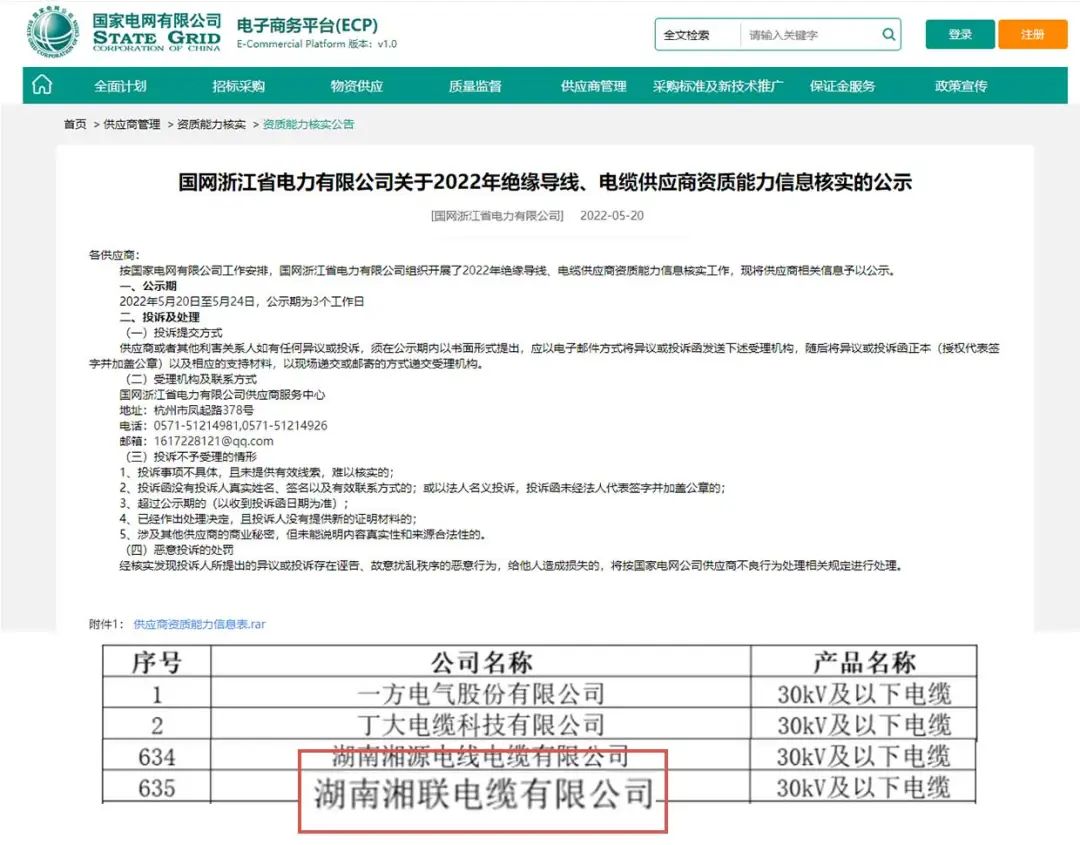 喜訊 | 湘聯(lián)電纜順利通過國家電網(wǎng)“供應商資質能力”審核！